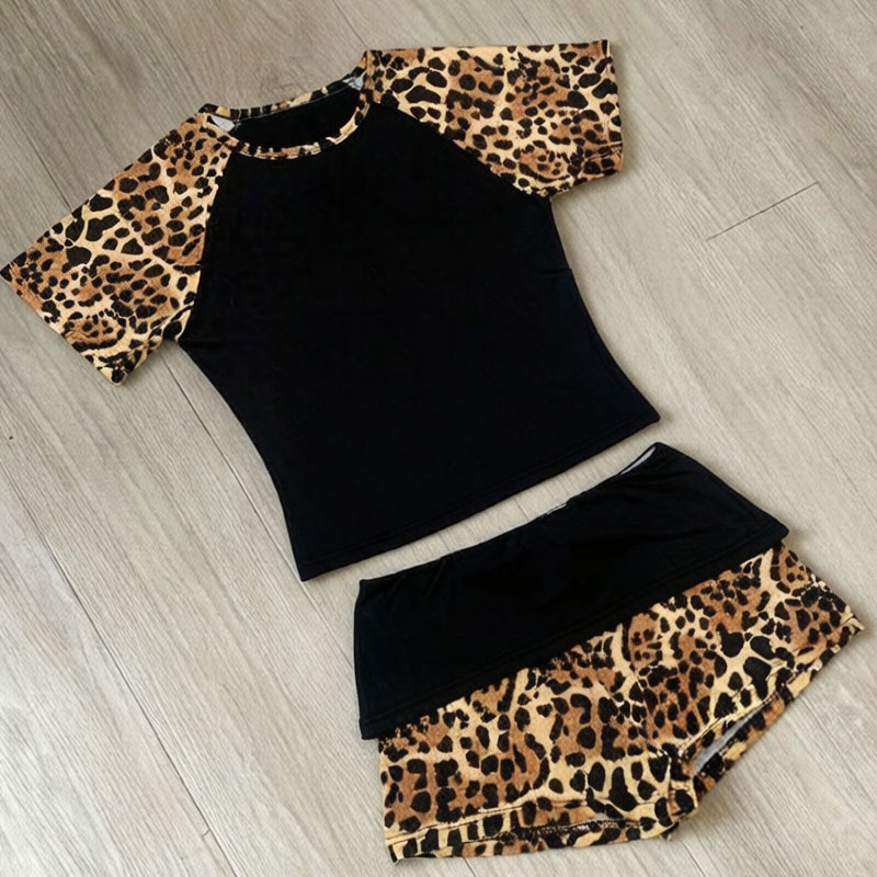 Summer Clothing Model - Summer New American Retro Leopard Print