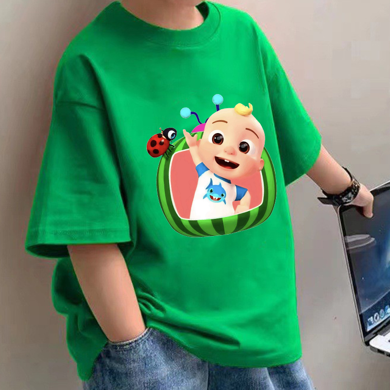 Summer Clothing Gifts - Cocomelons Baby T-Shirts Anime Cotton Short