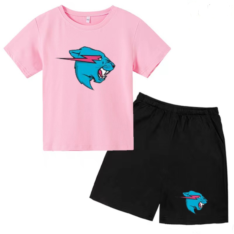 Kids Charming Animal Head Imag - Summer Clothing Images 评论和价格