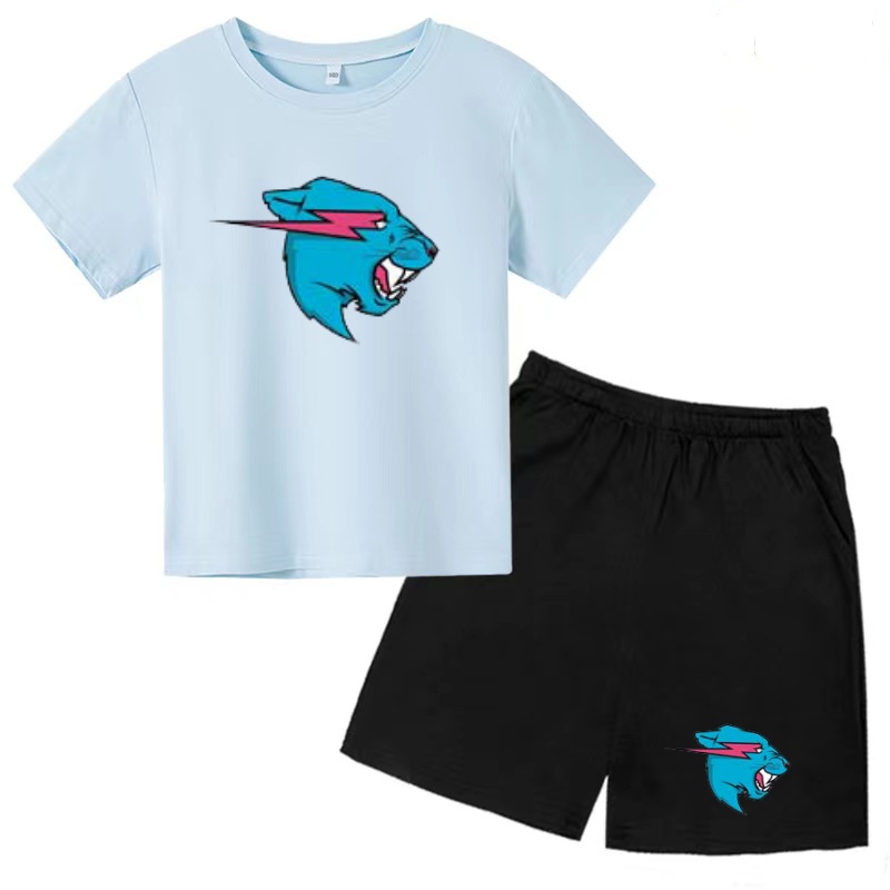 Kids Charming Animal Head Imag - Summer Clothing Images 评论和价格