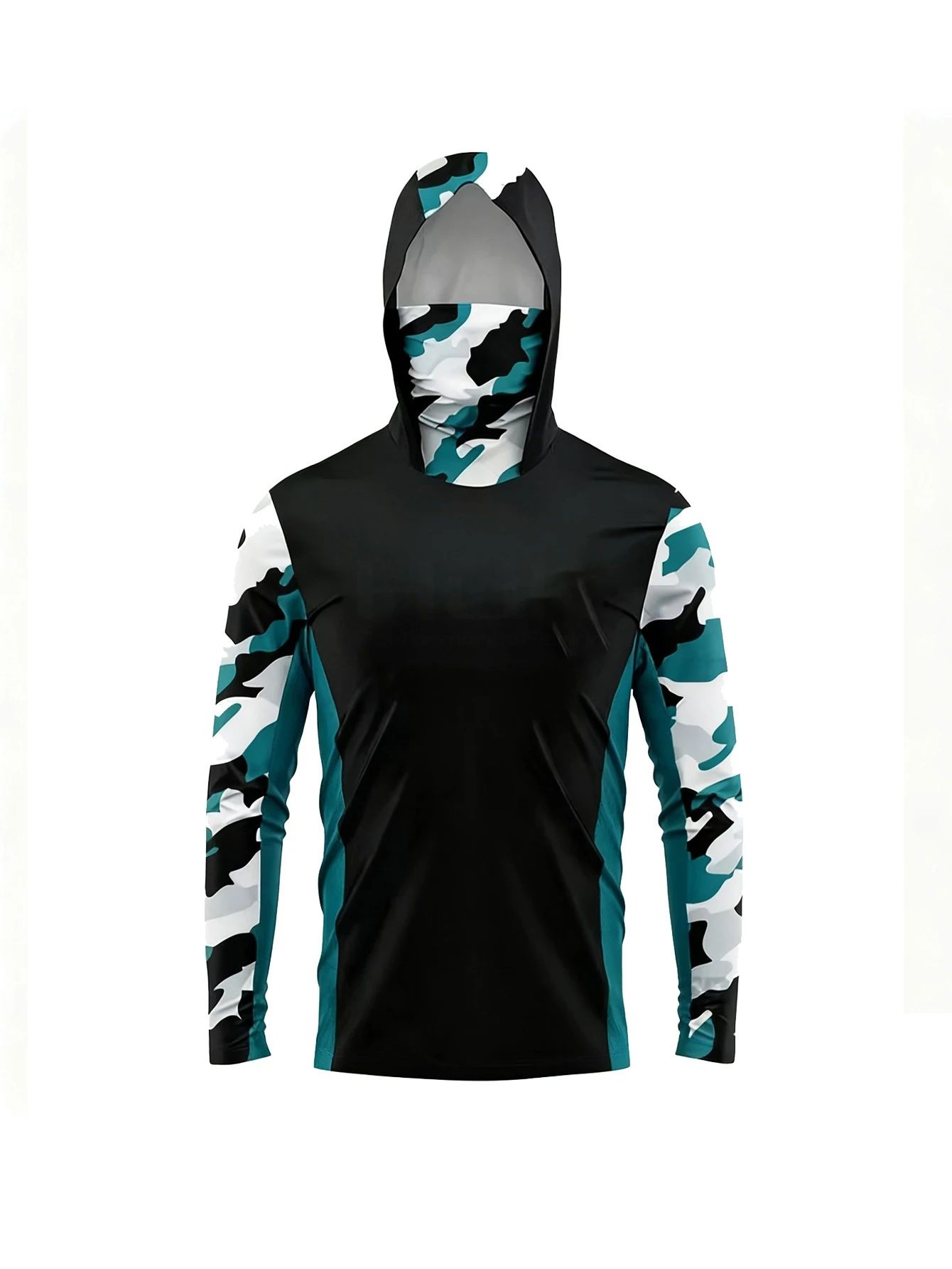 Outdoor Men Fishing Hooded Shi - Summer Clothing Trends 评论和价格
