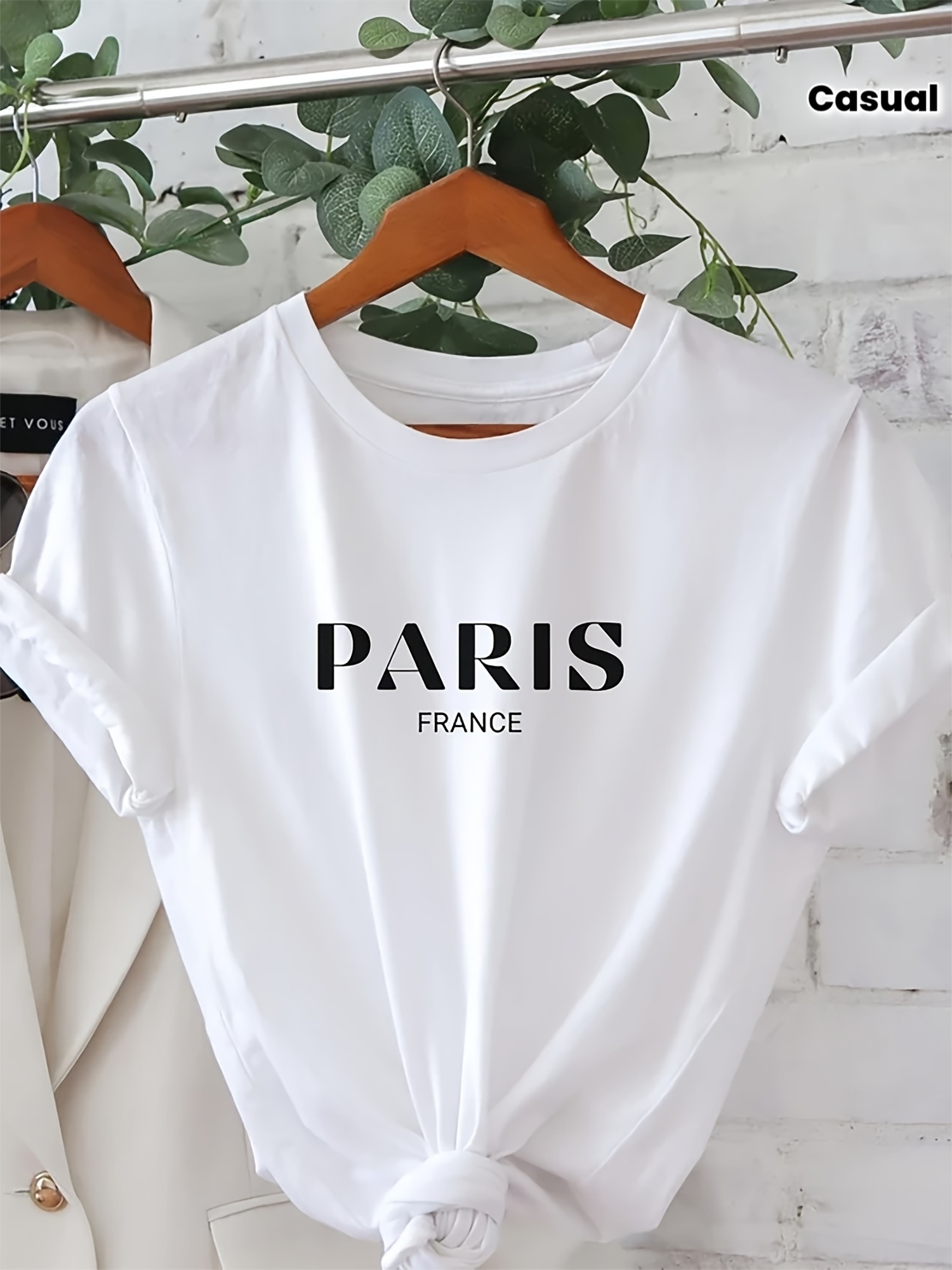 Women'S Casual Short-Sleeve Cr - Summer Clothing In Paris 评论和价格
