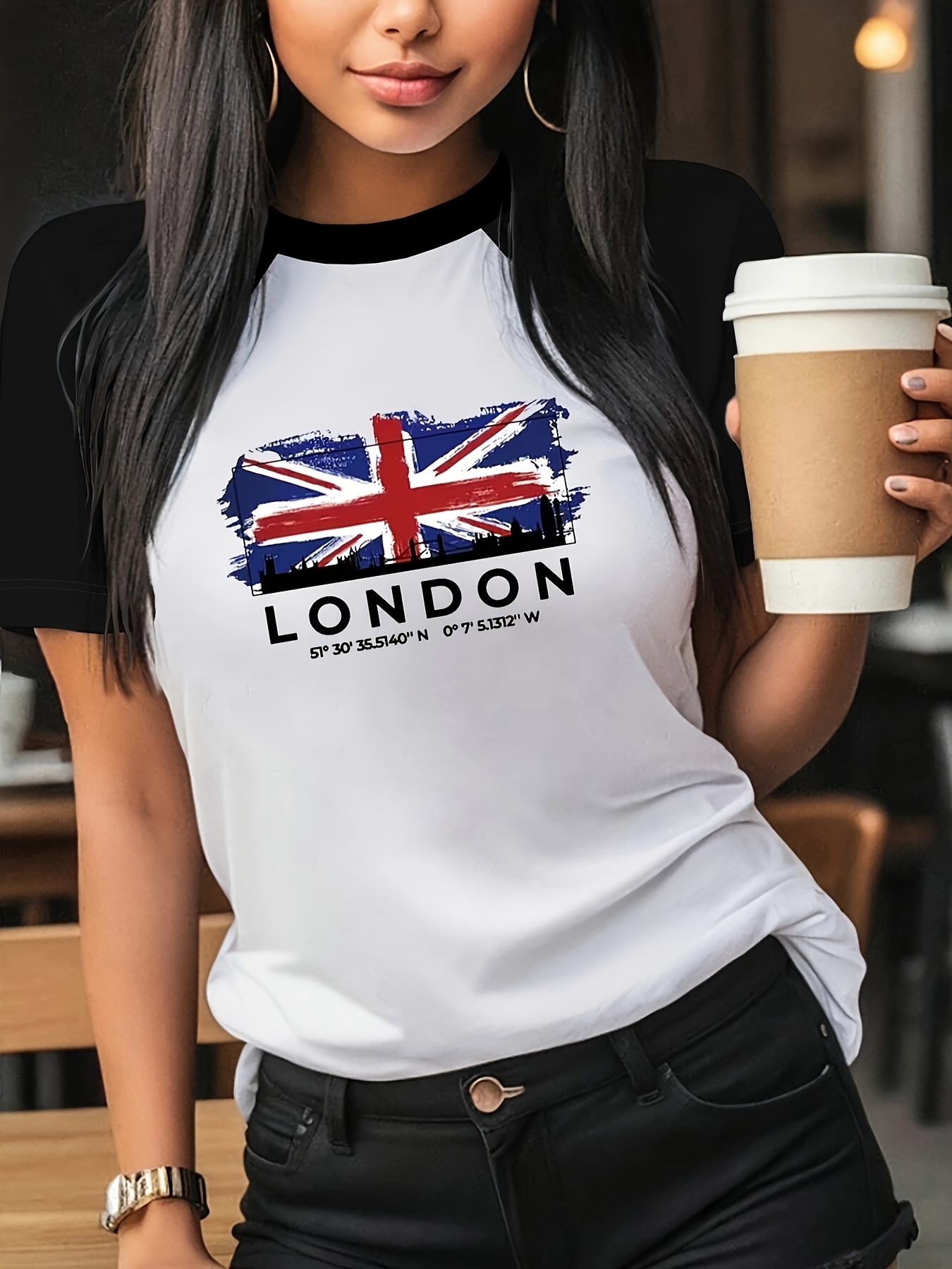 LONDON Graphic Print T-shirt S - Summer Clothing London 评论和价格