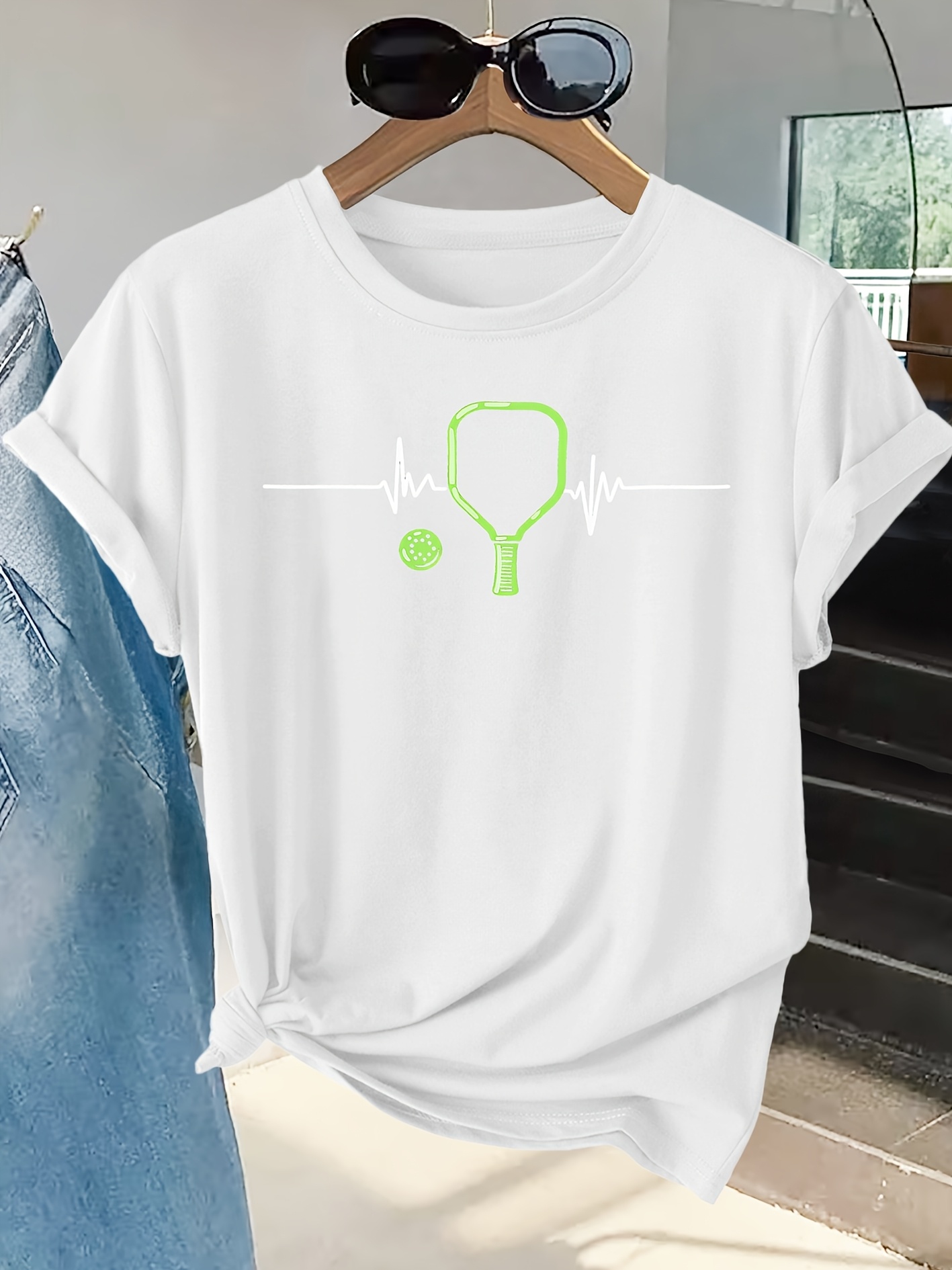 Women's T-shirt Racket Heartbe - Summer Clothing Pictures 评论和价格