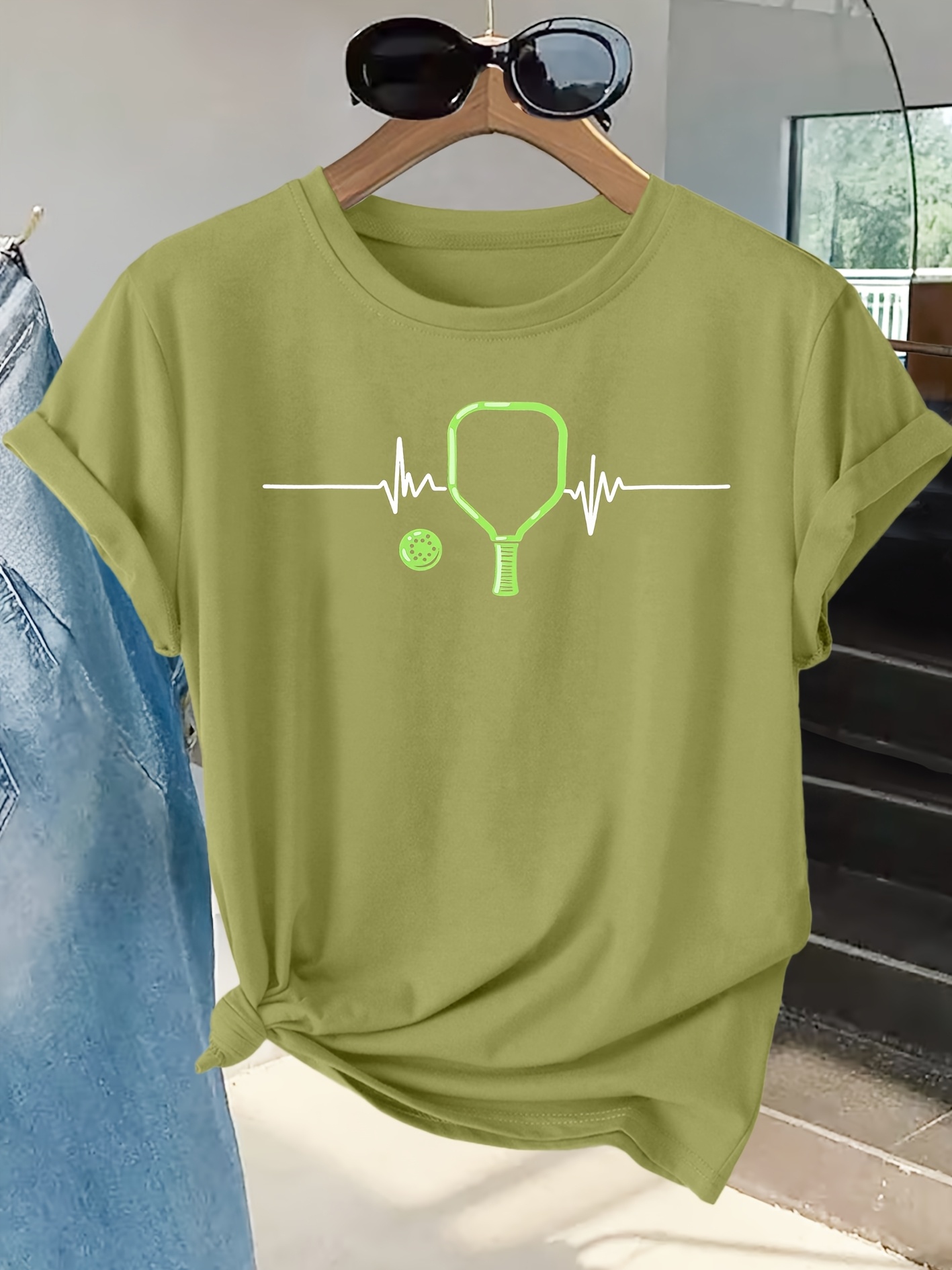 Women's T-shirt Racket Heartbe - Summer Clothing Pictures 评论和价格