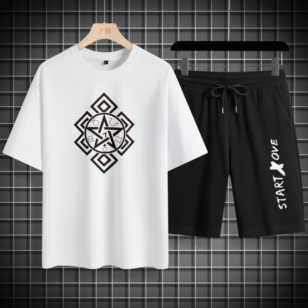 1pcs Men's t-shirt Sets 2026 S - Summer Youth Clothing 评论和价格