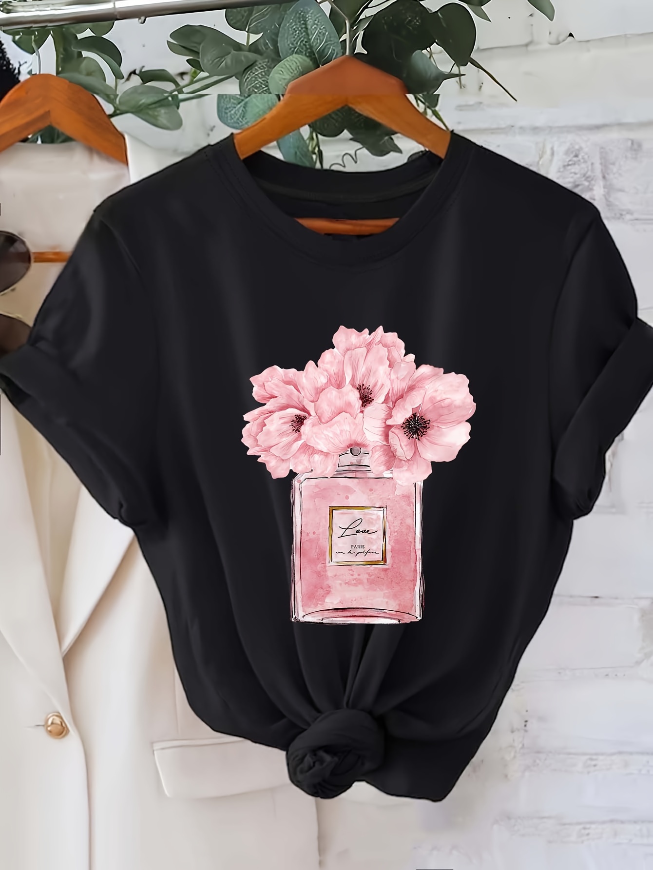 Women'S Floral Print T-Shirt P - Summer Clothing In Paris 评论和价格