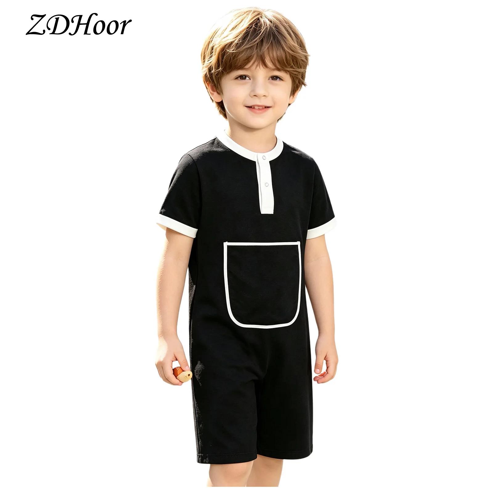 Kids Boys Girls Press Buttons  - Summer Clothing Kids Boys 评论和价格