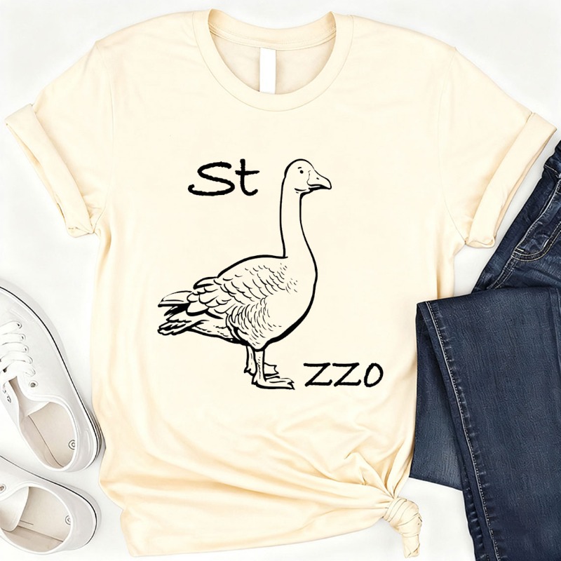IMage Goose Rebus T-Shirt Funn - Summer Clothing Images 评论和价格