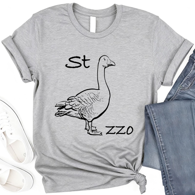 IMage Goose Rebus T-Shirt Funn - Summer Clothing Images 评论和价格